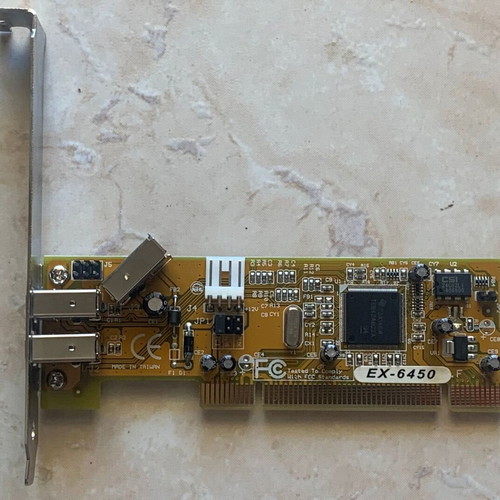 PCI Card EX-6450 with 3 FireWire Ports used