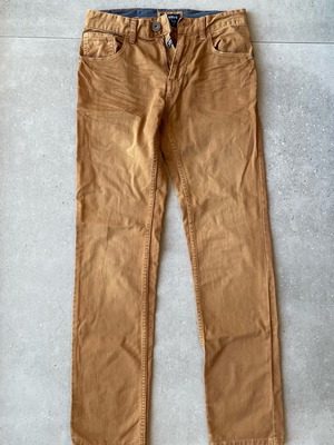 Men's jean pants Pull & Bear like new, brown orange