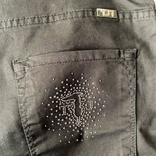Trussardi Jeans cotton pants black like new size 30