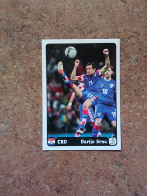 Panini UEFA Euro 2012 Coca-Cola ειδικό αυτοκόλλητο παίκτη (A) Darijo Srna Κροατία
