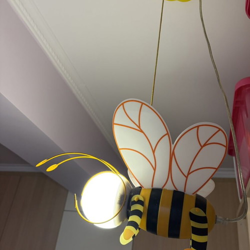 Globo Lighting KITA pendant lamp like new, children's bee design