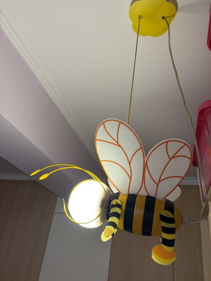 Globo Lighting KITA pendant lamp like new, children's bee design
