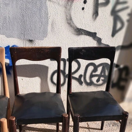Καρέκλες τραπεζαρίας σετ 4αδα μεταχειρισμένες, δεκαετίας του 50'