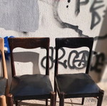 Καρέκλες τραπεζαρίας σετ 4αδα μεταχειρισμένες, δεκαετίας του 50'