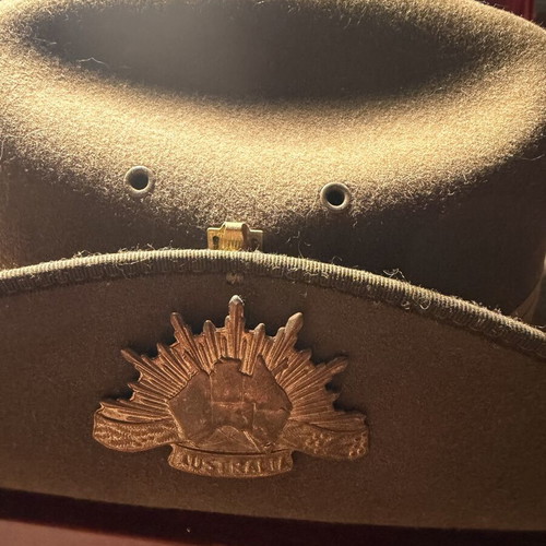 Australian Army Slouch Hat new, size 59 cm, brown, Akubra