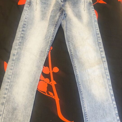 Jeans Pink Woman like new with decorative studs, size 25