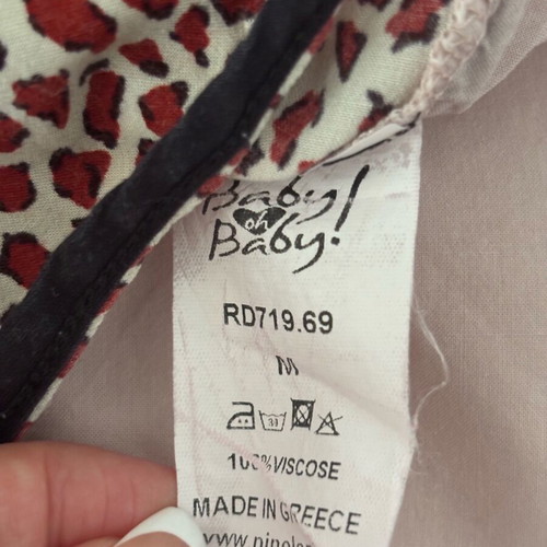 Leopard dress Pinelopi M with lace, like new