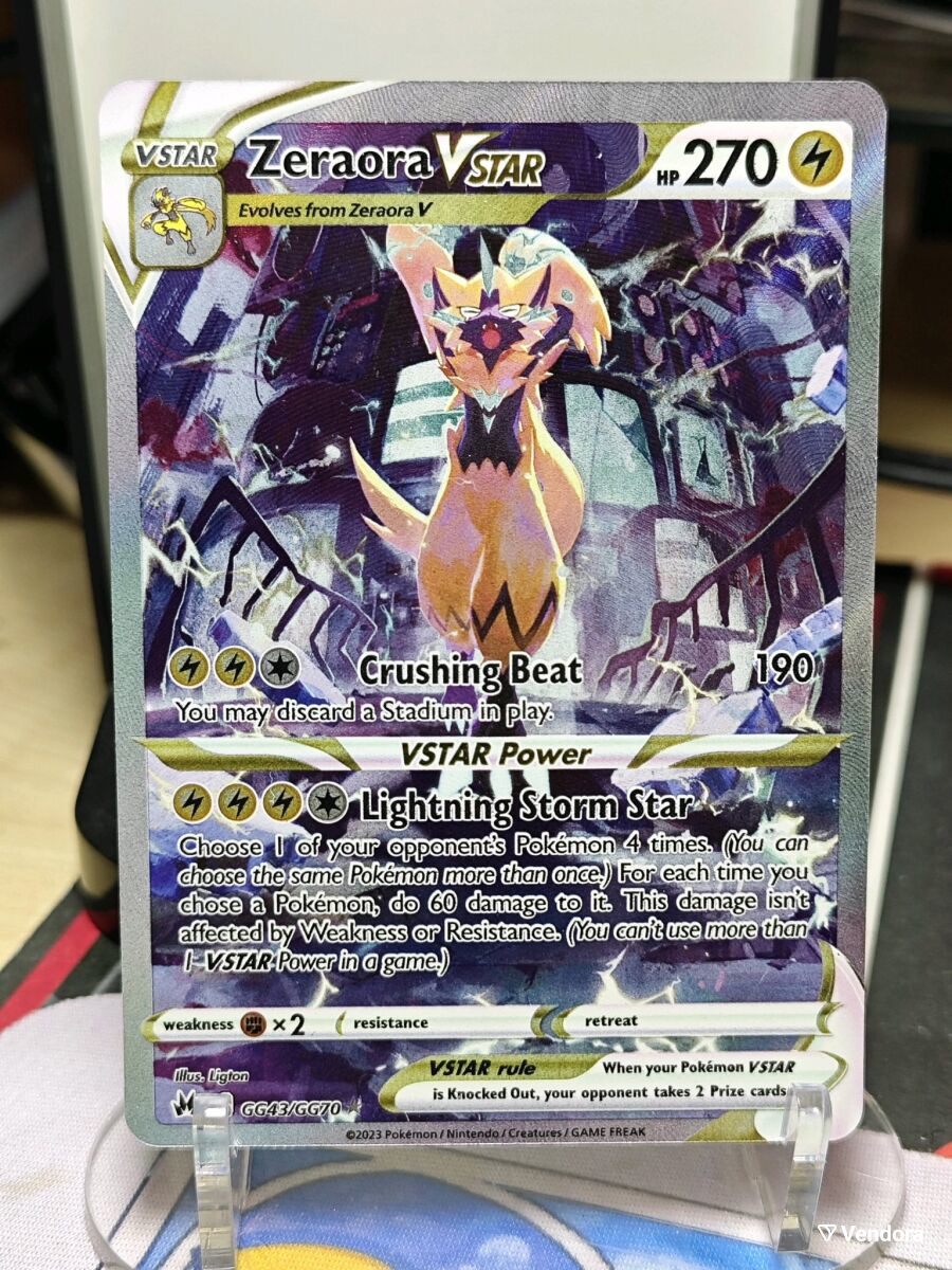Pokemon card Zeraora Vstar GG43/GG70 in - 28,00 - Vendora.cy Pokemon card Zeraora Vstar GG43/GG70 in - 28,00 - Vendora.cy