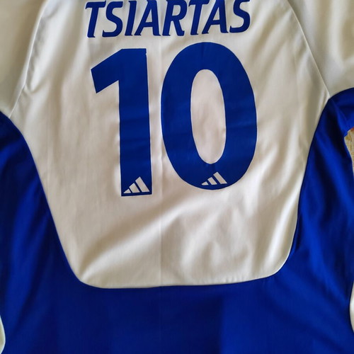 Vintage Greece National Team Euro 2004 Jersey Tsiartas #10 Adidas Replica like new