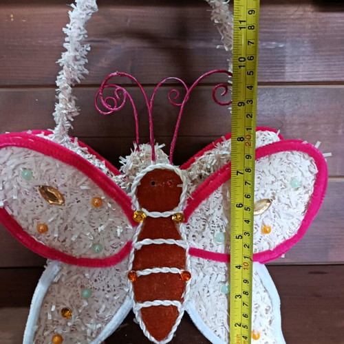Vintage butterfly basket new