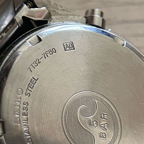 Seiko quartz chronograph watch