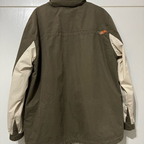 Timberland men's jacket like new, khaki with orange details, size M