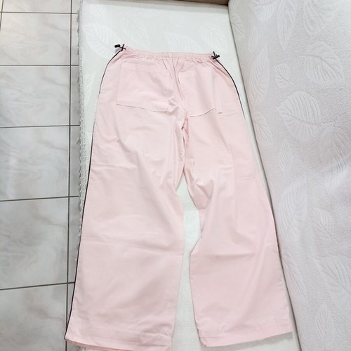 Stradivarius pink women's pants with side stripe, like new, size M