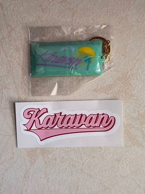 Karavan keychain and sticker new set