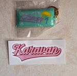 Karavan keychain and sticker new set