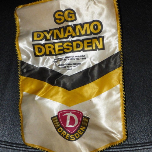 Old SG Dynamo Dresden pennant used