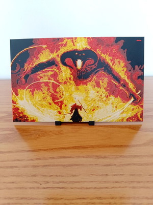 Lord of the Rings embossed poster Gandalf vs Balrog 22x14cm new