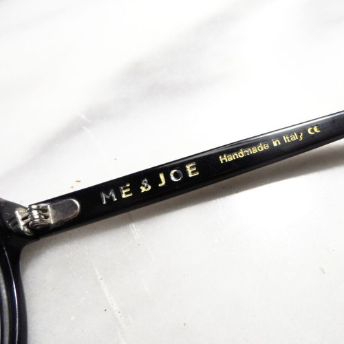 Me & Joe eyeglasses used, handmade acetate, black