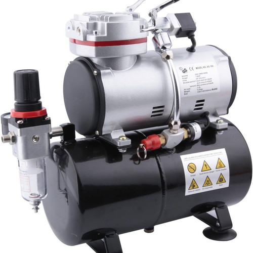 Fengda FD-189 airbrush compressor 3L, oil-free, 6 bar, moisture trap