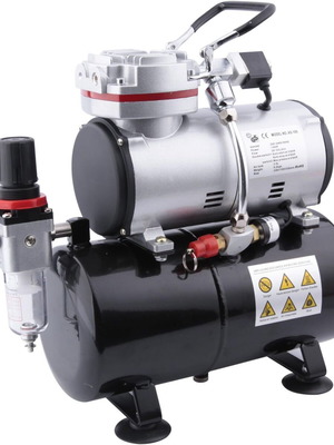 Fengda FD-189 airbrush compressor 3L, oil-free, 6 bar, moisture trap