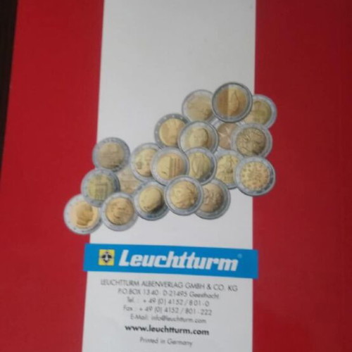 Book for all euro coins and banknotes like new
