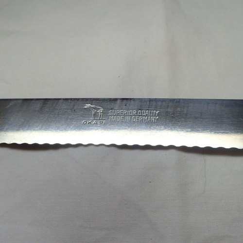 Okapi vintage bread knife 100% authentic like new, made in Germany