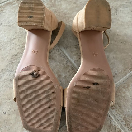 Nude sandals No Name Shoes like new, size 38, 5cm block heel