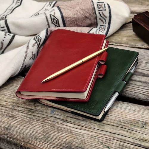 Handmade notebook new from traditional leather artisan Cabotin