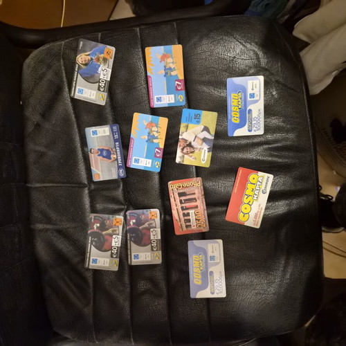 Vintage OTE Phone Cards Collection used
