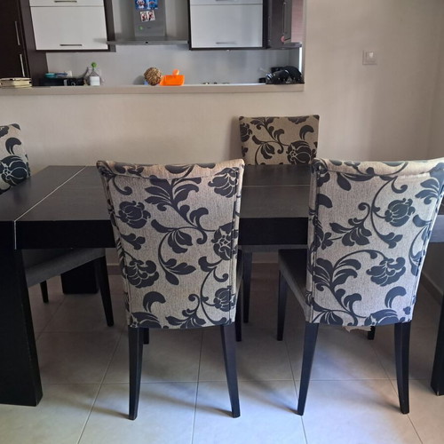 Dining set used, wenge color