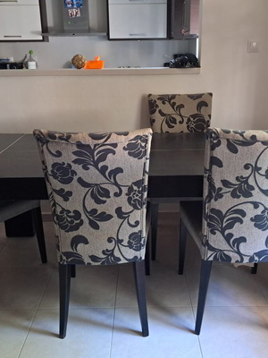 Dining set used, wenge color