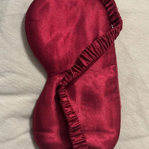 Sleep mask red satin new