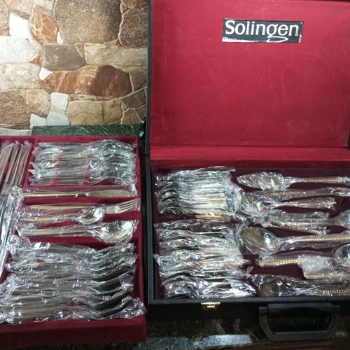 Solingen Nivella Cutlery Set 72 Pieces Plus New 24K Gold Plated