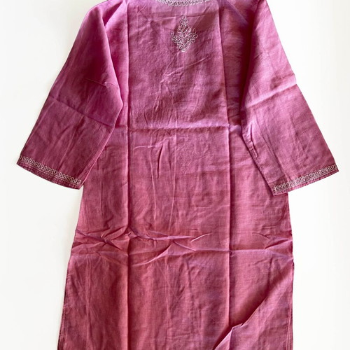Indian Kaftan pink with embroidery new