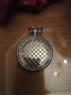 Demur Silver Quartz Pocket Watch like new