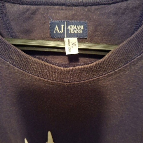 Armani Jeans short sleeve T-shirt XL, black and brown