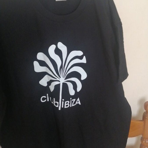 Club Ibiza Unisex T-shirt 2XL new, 100% cotton, black