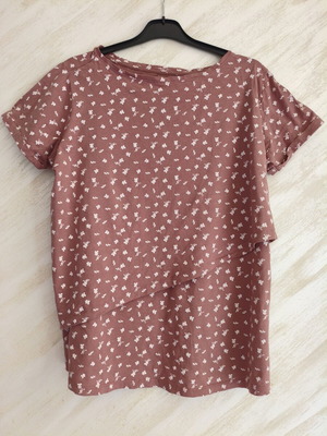 Esmara floral blouse 100% organic cotton L/XL, like new, nursing friendly