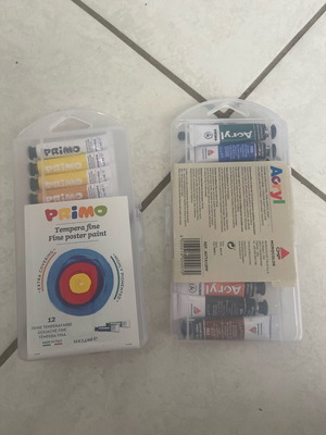 Primo tempera paints new with used pack gift