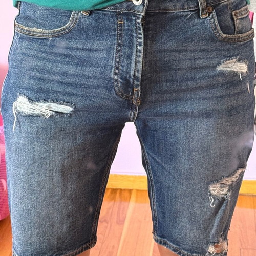 Jeans shorts Pull&Bear like new, slim fit, size 42, blue