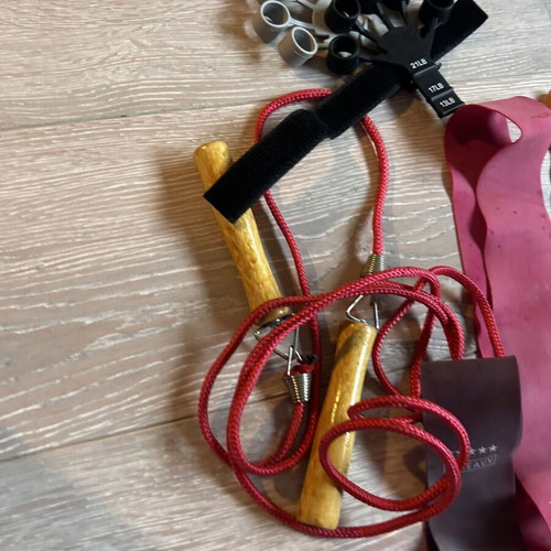 Resistance Bands and Jump Rope Workout Set like new