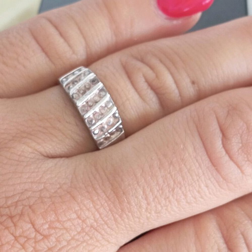 Silver ring 925 new, size 54, inner diameter 17.3 cm