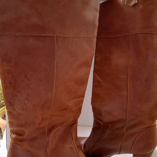 Stradivarius boots used, brown, size 39, comfortable heel