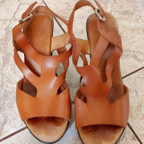 Eva Frutos sandals used, brown, size 38