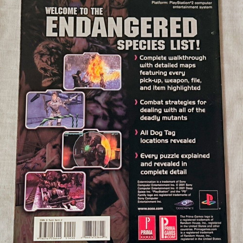 Extermination Strategy Guide like new, English
