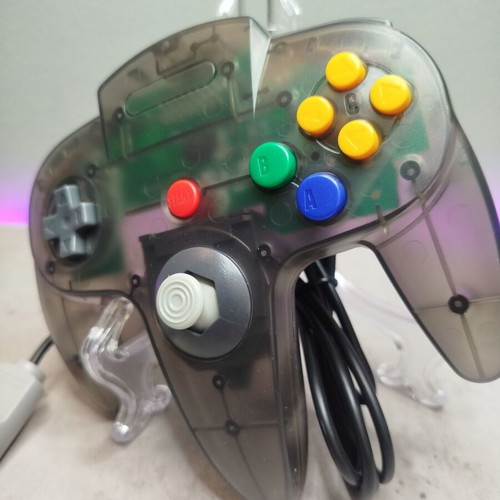Nintendo 64 controller new, transparent black