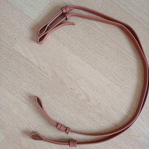 Bag handles new, beige brown, adjustable, 60cm
