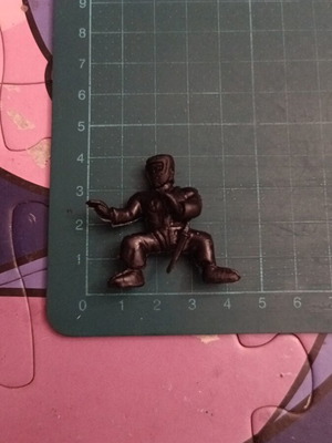 Exogini El Greco Ninja Karate figure, black, vintage 1980s