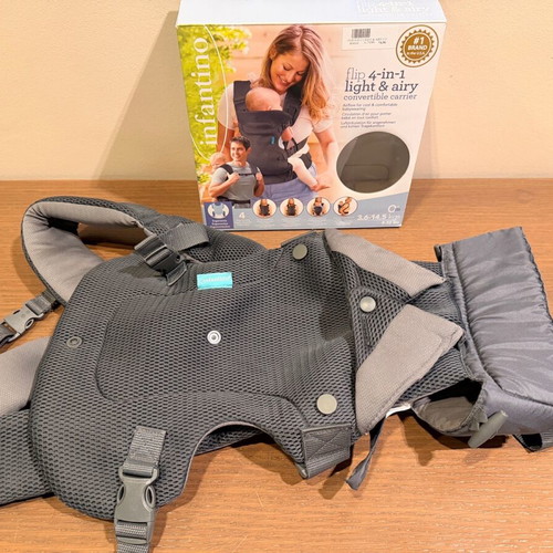 Infantino Flip Advanced 4-in-1 Baby Carrier Dark Gray like new