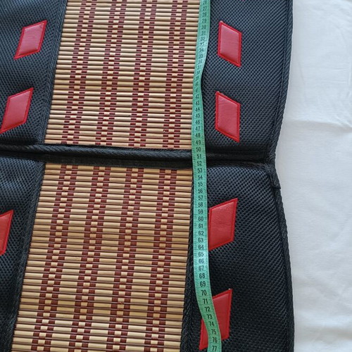 Autoline Bamboo BB Slide Car Seat Mat used, black red